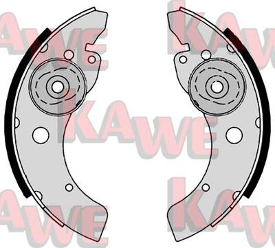 Kawe 09030 - Комплект гальм, барабанний механізм autozip.com.ua
