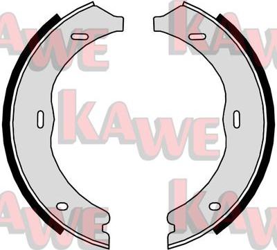 Kawe 09720 - Комплект гальм, ручник, парковка autozip.com.ua