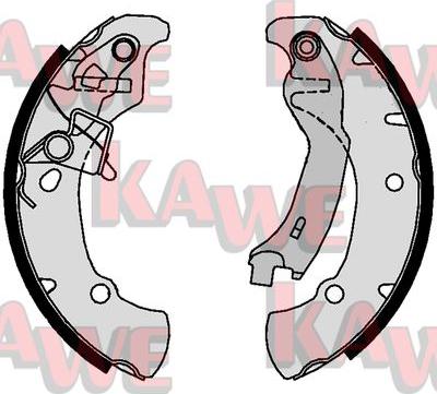 Kawe 09770 - Комплект гальм, барабанний механізм autozip.com.ua