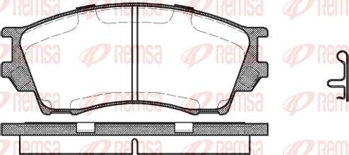 Kawe 0491 00 - Гальмівні колодки, дискові гальма autozip.com.ua