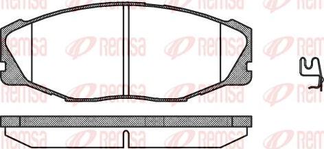 Kawe 0443 04 - Гальмівні колодки, дискові гальма autozip.com.ua