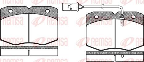 Kawe 0435 02 - Гальмівні колодки, дискові гальма autozip.com.ua