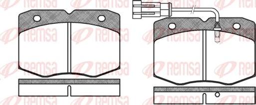 Kawe 0435 12 - Гальмівні колодки, дискові гальма autozip.com.ua