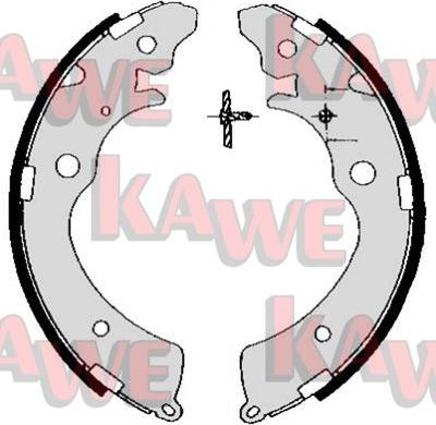 Kawe 05690 - Комплект гальм, барабанний механізм autozip.com.ua