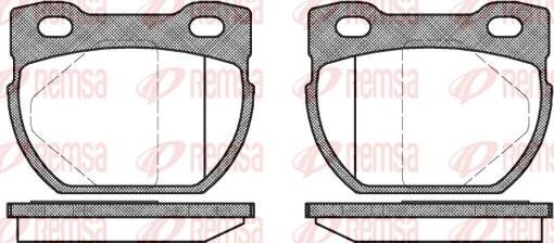 Kawe 0584 00 - Гальмівні колодки, дискові гальма autozip.com.ua