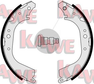 Kawe 05280 - Комплект гальм, барабанний механізм autozip.com.ua