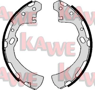 Kawe 05700 - Комплект гальм, барабанний механізм autozip.com.ua