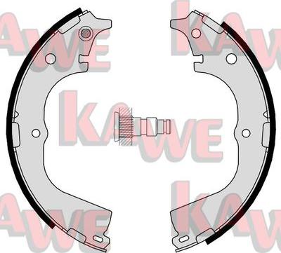 Kawe 06950 - Комплект гальм, барабанний механізм autozip.com.ua