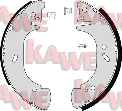 Kawe 06750 - Комплект гальм, барабанний механізм autozip.com.ua