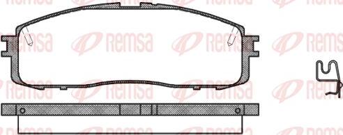 Kawe 0199 34 - Гальмівні колодки, дискові гальма autozip.com.ua