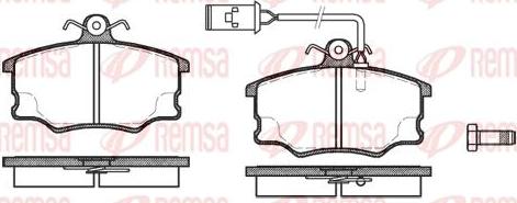 Kawe 0146 52 - Гальмівні колодки, дискові гальма autozip.com.ua