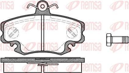 Kawe 0141 10 - Гальмівні колодки, дискові гальма autozip.com.ua