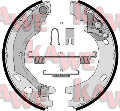 Kawe 01030 - Комплект гальм, ручник, парковка autozip.com.ua