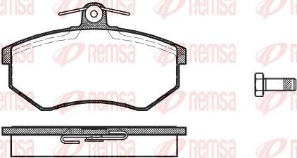 Kawe 0134 00 - Гальмівні колодки, дискові гальма autozip.com.ua