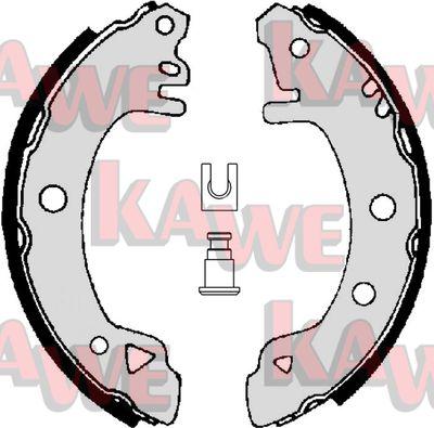 Kawe 01380 - Комплект гальм, барабанний механізм autozip.com.ua