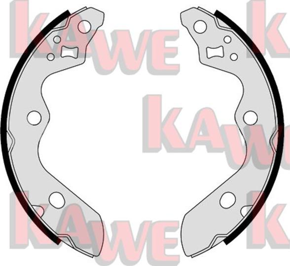 Kawe 01218 - Комплект гальм, барабанний механізм autozip.com.ua