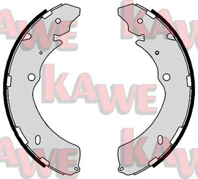 Kawe 08910 - Комплект гальм, барабанний механізм autozip.com.ua