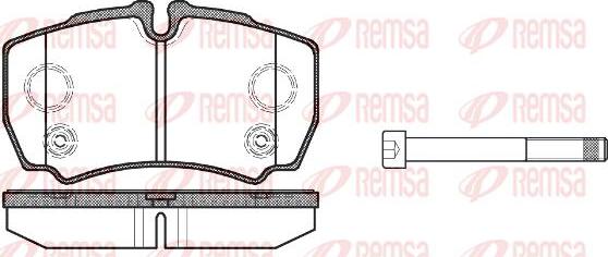 Kawe 0849 10 - Гальмівні колодки, дискові гальма autozip.com.ua