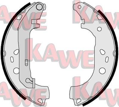 Kawe 08550 - Комплект гальм, барабанний механізм autozip.com.ua