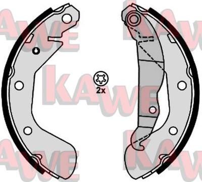 Kawe 08120 - Комплект гальм, барабанний механізм autozip.com.ua