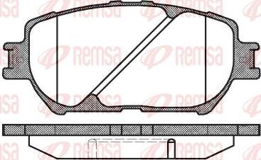 Remsa D2222 - Гальмівні колодки, дискові гальма autozip.com.ua