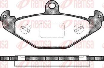 Kawe 0345 20 - Гальмівні колодки, дискові гальма autozip.com.ua