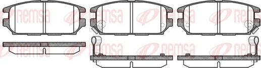 Kawe 0356 12 - Гальмівні колодки, дискові гальма autozip.com.ua