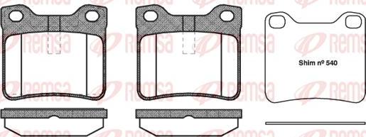 Kawe 0321 10 - Гальмівні колодки, дискові гальма autozip.com.ua