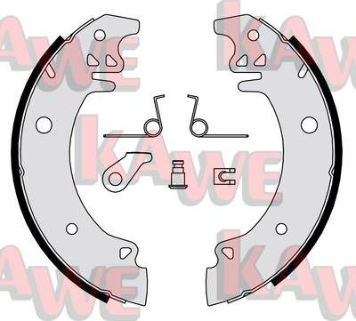Kawe 02751 - Комплект гальм, барабанний механізм autozip.com.ua