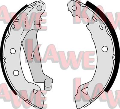 Kawe 07530 - Комплект гальм, барабанний механізм autozip.com.ua