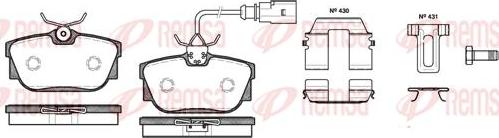 Kawe 0767 12 - Гальмівні колодки, дискові гальма autozip.com.ua