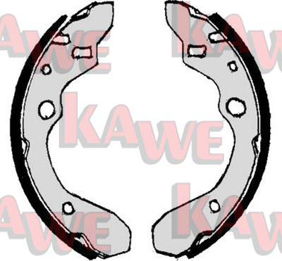 Kawe 07010 - Комплект гальм, барабанний механізм autozip.com.ua