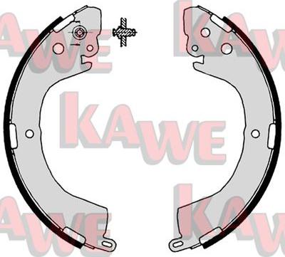 Kawe 07890 - Комплект гальм, барабанний механізм autozip.com.ua