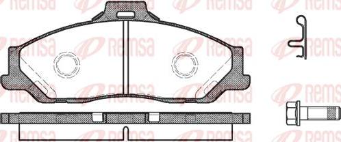 Kawe 0730 01 - Гальмівні колодки, дискові гальма autozip.com.ua