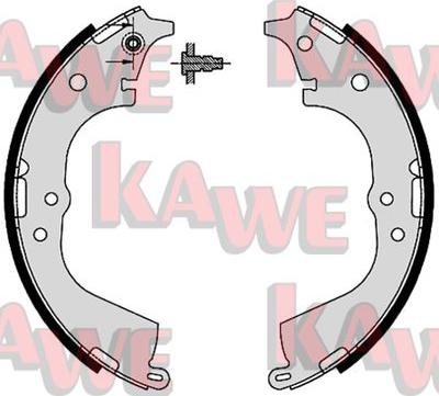 Kawe 07225 - Комплект гальм, барабанний механізм autozip.com.ua