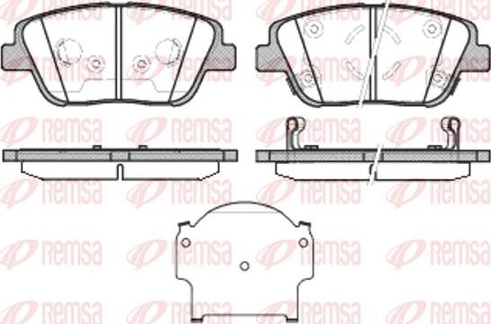 Kawe 1423 02 - Гальмівні колодки, дискові гальма autozip.com.ua