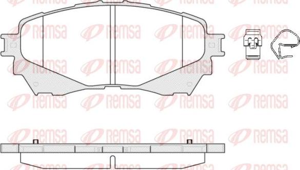 Kawe 1538 04 - Гальмівні колодки, дискові гальма autozip.com.ua