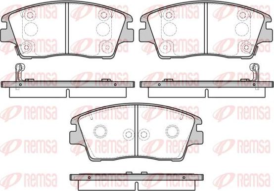 Kawe 1676 02 - Гальмівні колодки, дискові гальма autozip.com.ua