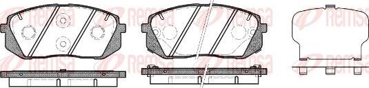 Kawe 1302 22 - Гальмівні колодки, дискові гальма autozip.com.ua