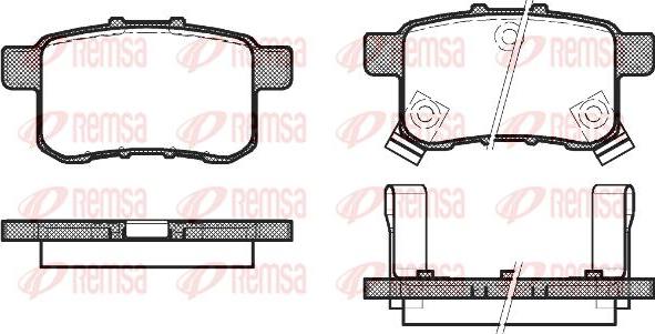 Kawe 1332 02 - Гальмівні колодки, дискові гальма autozip.com.ua