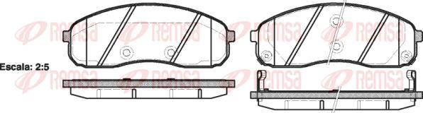 Kawe 1244 02 - Гальмівні колодки, дискові гальма autozip.com.ua