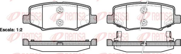 Kawe 1264 02 - Гальмівні колодки, дискові гальма autozip.com.ua