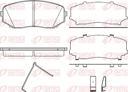 Kawe 1267 02 - Гальмівні колодки, дискові гальма autozip.com.ua