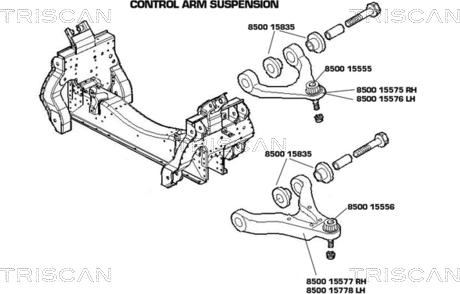 Kawe 8500 15575 - Важіль незалежної підвіски колеса autozip.com.ua