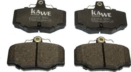 Kawe 810016 - Гальмівні колодки, дискові гальма autozip.com.ua