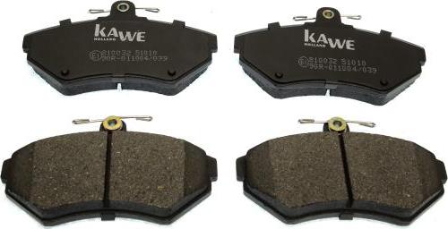 Kawe 810032 - Гальмівні колодки, дискові гальма autozip.com.ua