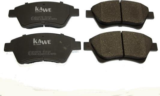 Kawe 810076 - Гальмівні колодки, дискові гальма autozip.com.ua