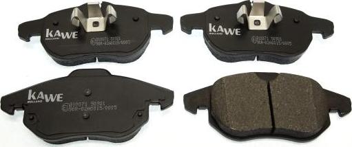 Kawe 810071 - Гальмівні колодки, дискові гальма autozip.com.ua