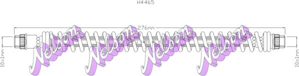 Kawe H4465 - Гальмівний шланг autozip.com.ua