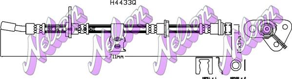 Kawe H4433Q - Гальмівний шланг autozip.com.ua